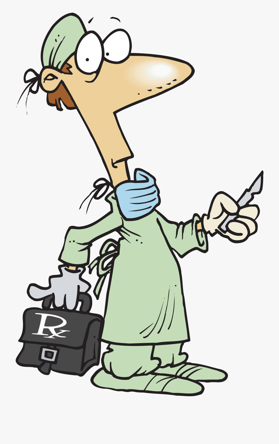 Free Clip Art Of Scalpels - Jokes On Medical Students, Transparent Clipart
