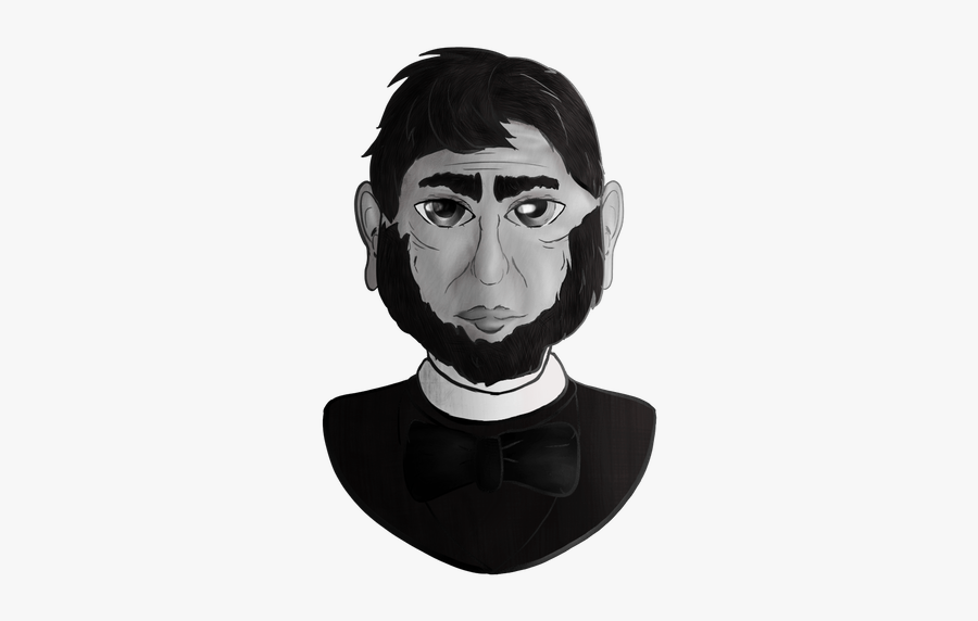 Gray Scale Abraham Lincoln - Illustration, Transparent Clipart