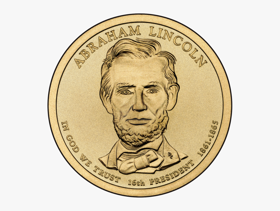 Abraham Lincoln 1 Dollar, Transparent Clipart