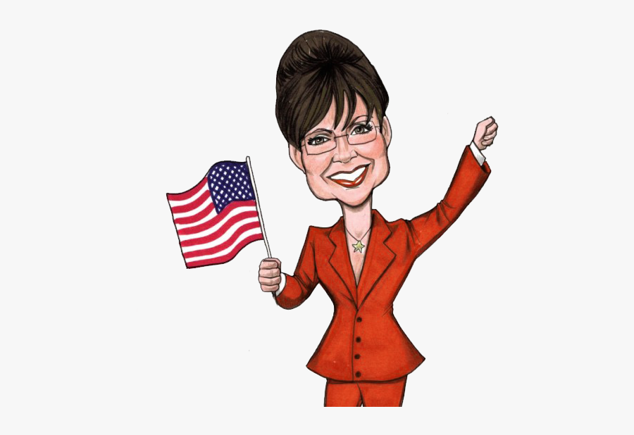 Caricatures Clipart - Sarah Palin Clipart, Transparent Clipart