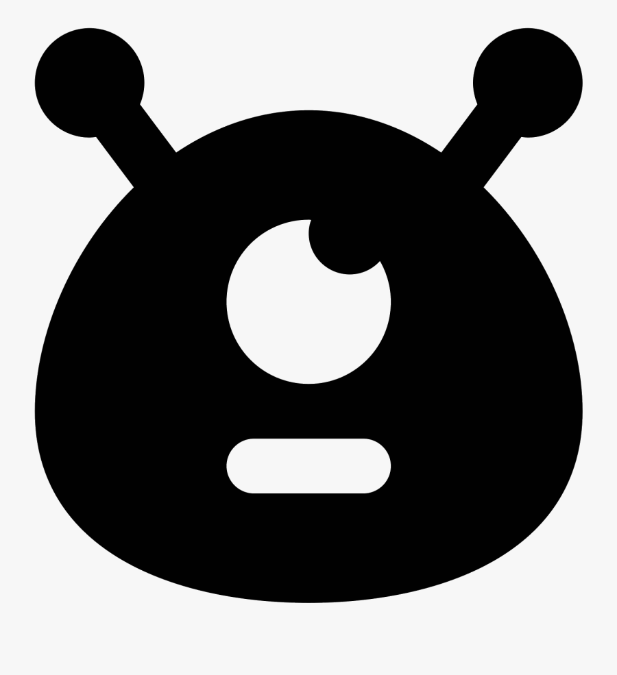 This Icon Is Depicting The Head Of An Alien With A, Transparent Clipart