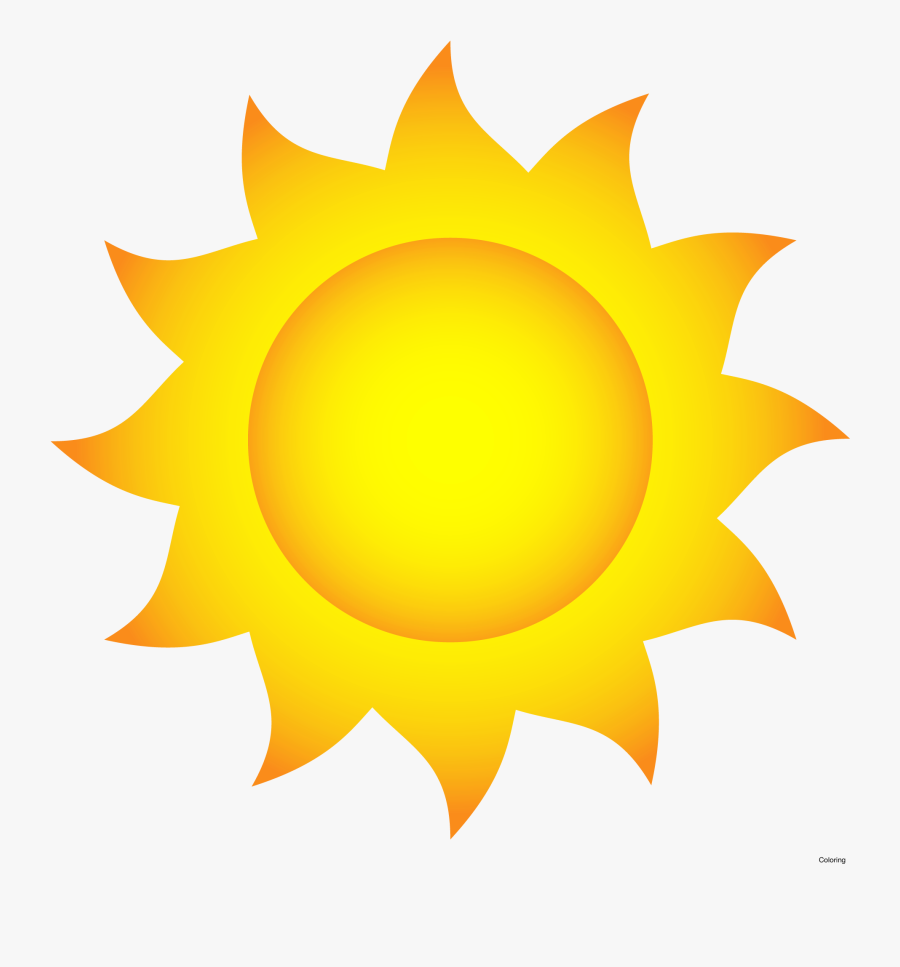 Sun Clip Art With Transparent Glow Effect Shine Weather - Sun With Black Background, Transparent Clipart