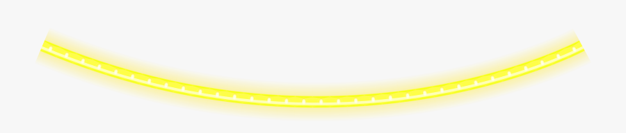 Yellow Glowing Christmas Tube Png Clipart - Yellow Neon Lights Png, Transparent Clipart