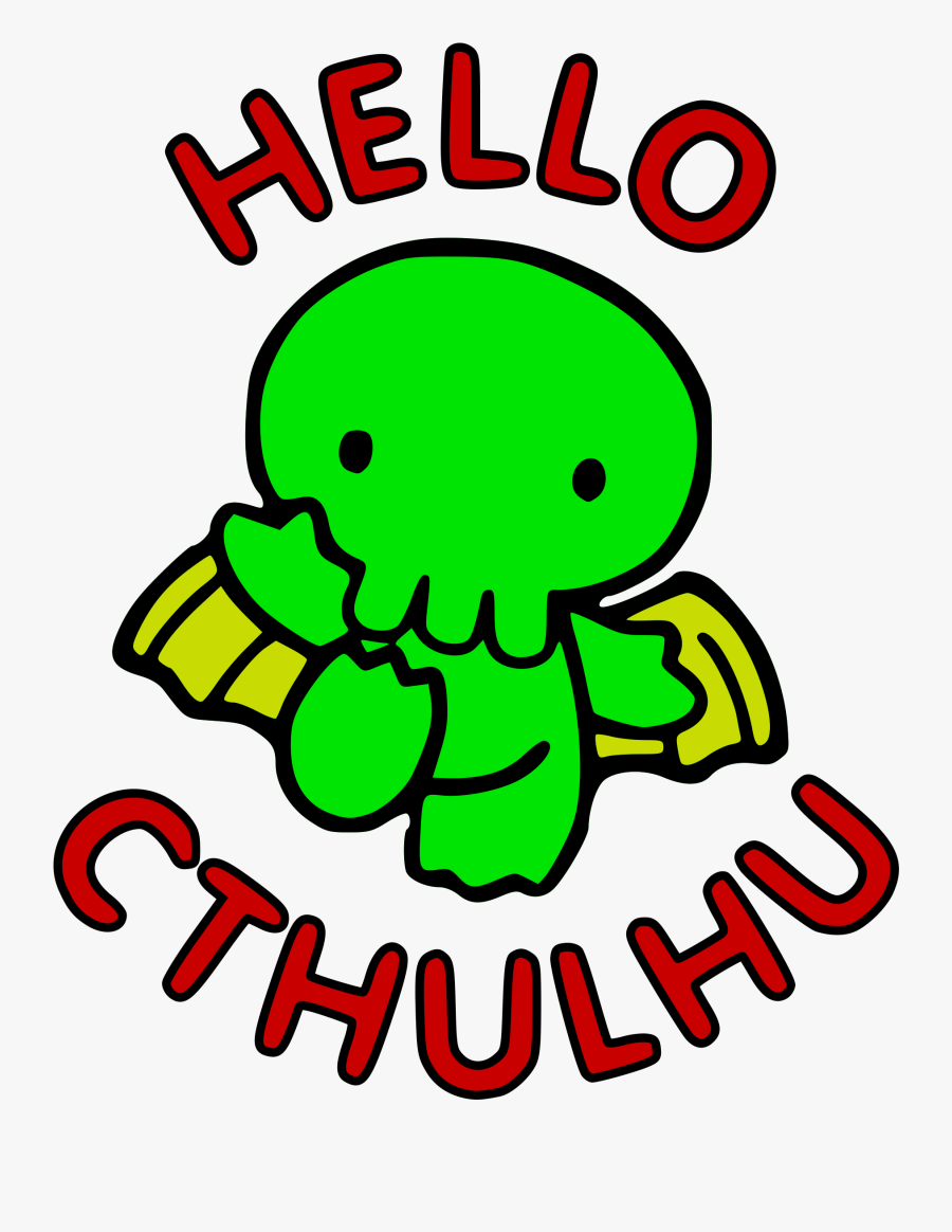 This Free Icons Png Design Of Hello Cthulhu - Hello Cthulhu, Transparent Clipart