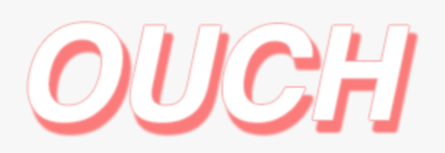 #ouch #sticker #wishiwaspopular #cries - Carmine, Transparent Clipart