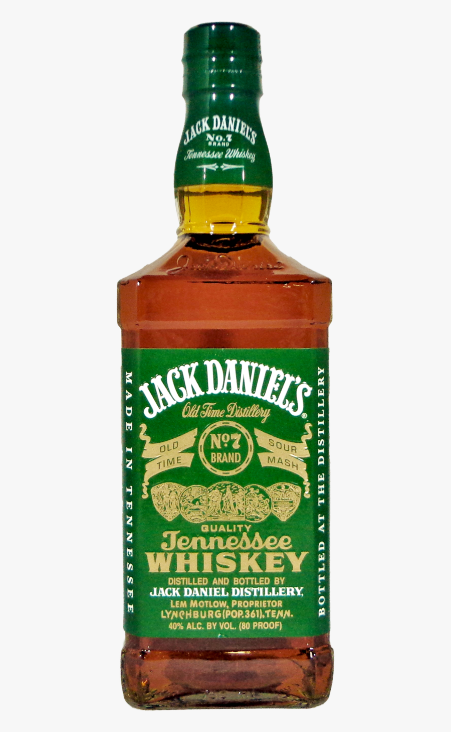 Green Label Bottles - Jack Daniels Green Label, Transparent Clipart