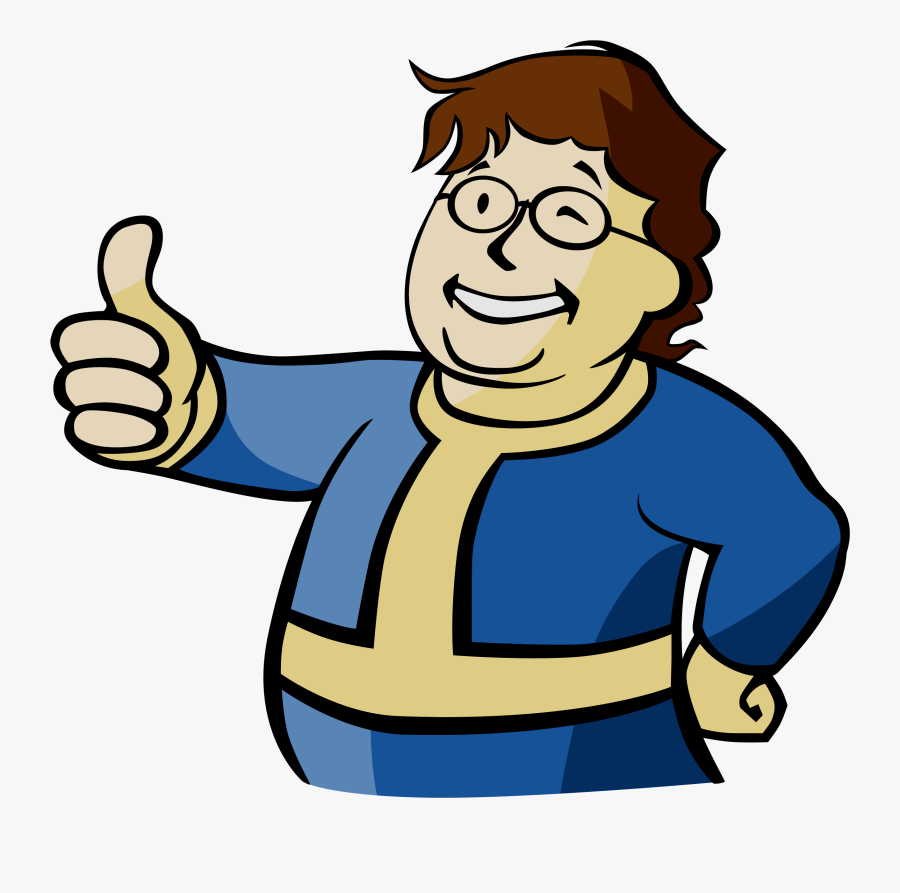 Fallout Clipart Transparent - Fallout 4 Vault Boy Transparent, Transparent Clipart