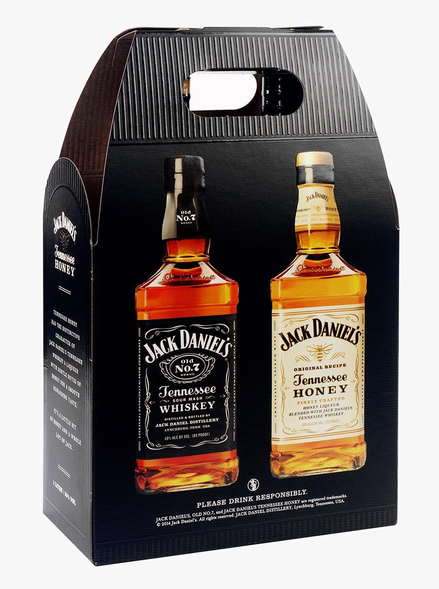Transparent Jack Daniels Bottle Png - Pack Jack Daniels Honey, Transparent Clipart