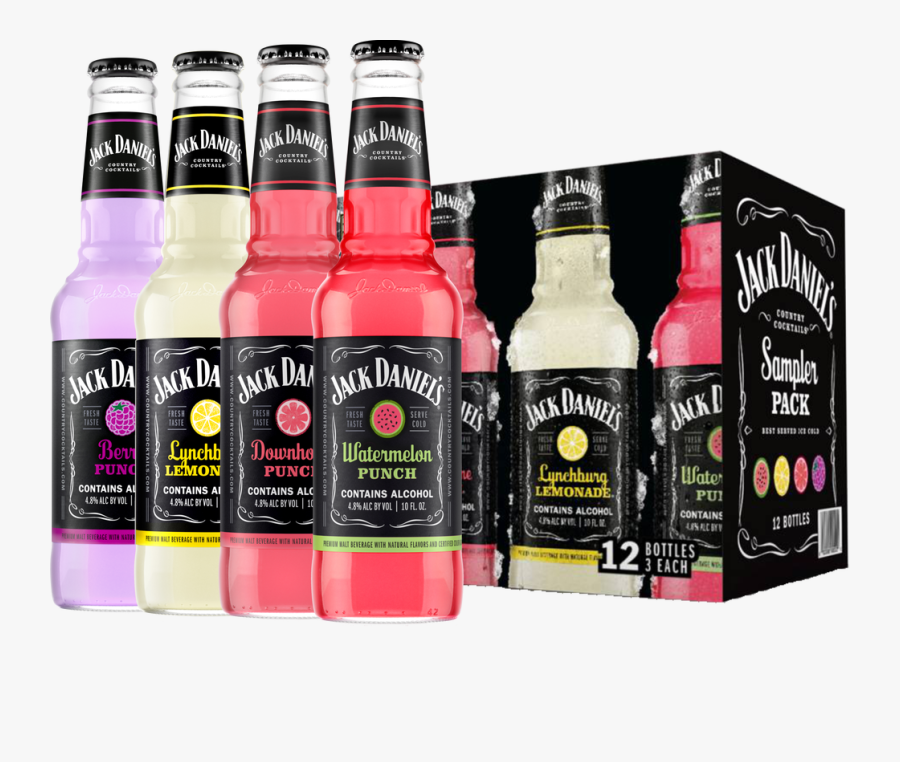 Jack Daniel"s Sampler Pack - Jack Daniels Country Cocktails Variety Pack, Transparent Clipart
