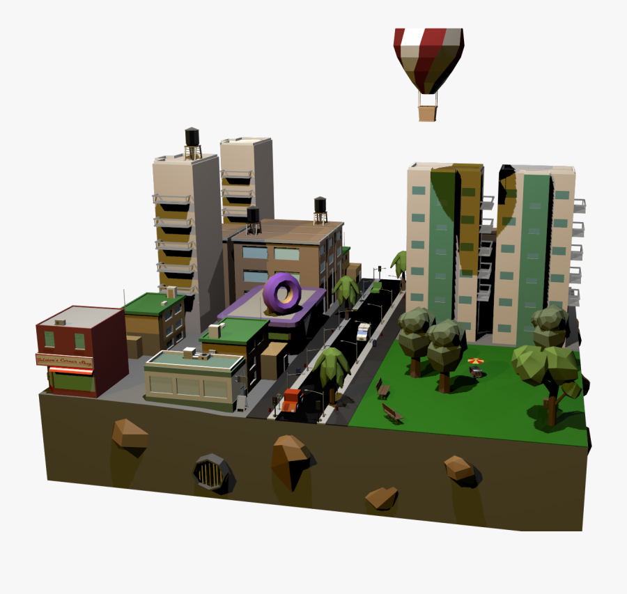 Clip Art Poly Urban - Floor Plan, Transparent Clipart