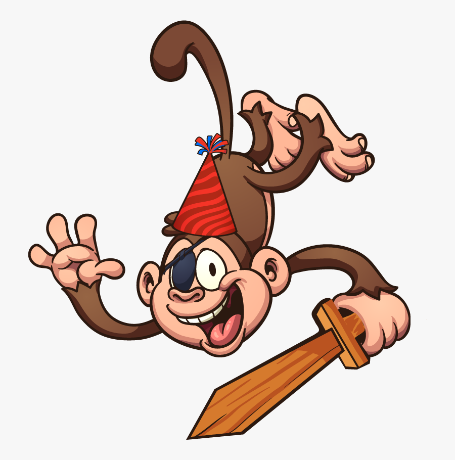 Urban Pirates Baltimore - Gymnastics Monkeys Cartoon, Transparent Clipart
