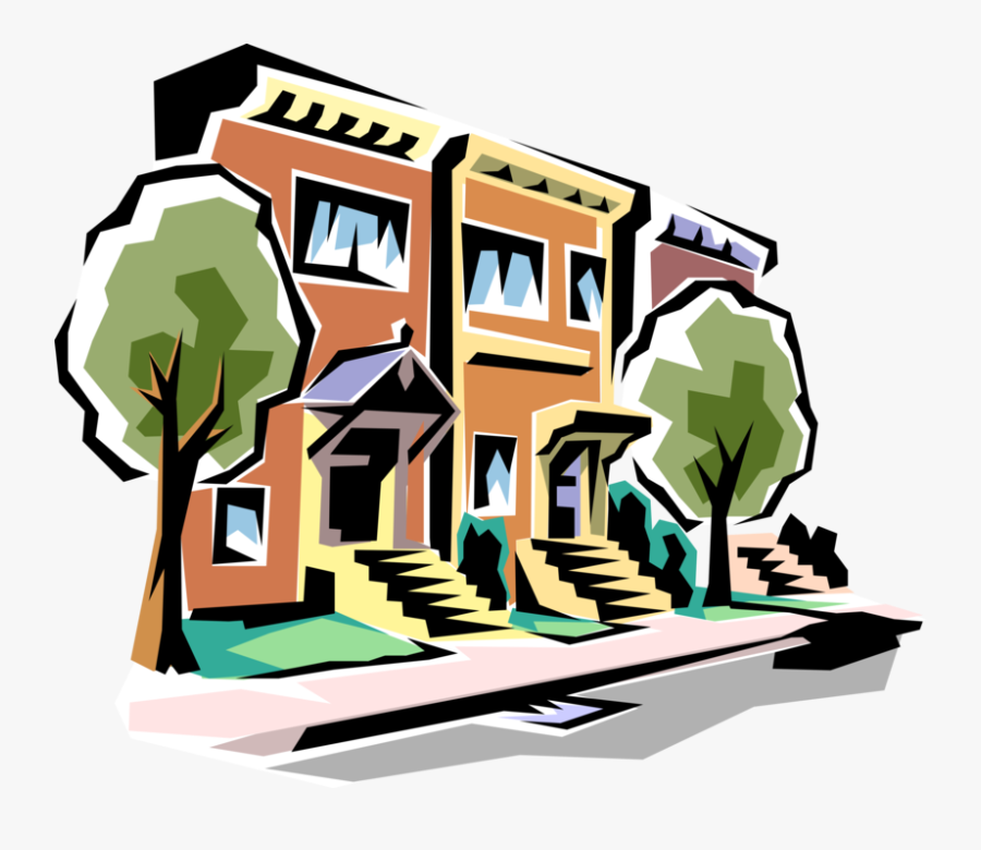 Urban Clipart Townhouse - Ring Toss Clip Art, Transparent Clipart