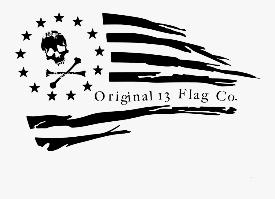 Transparent Hanging Christmas Stockings Clipart - Distressed American Flag Stencil, Transparent Clipart