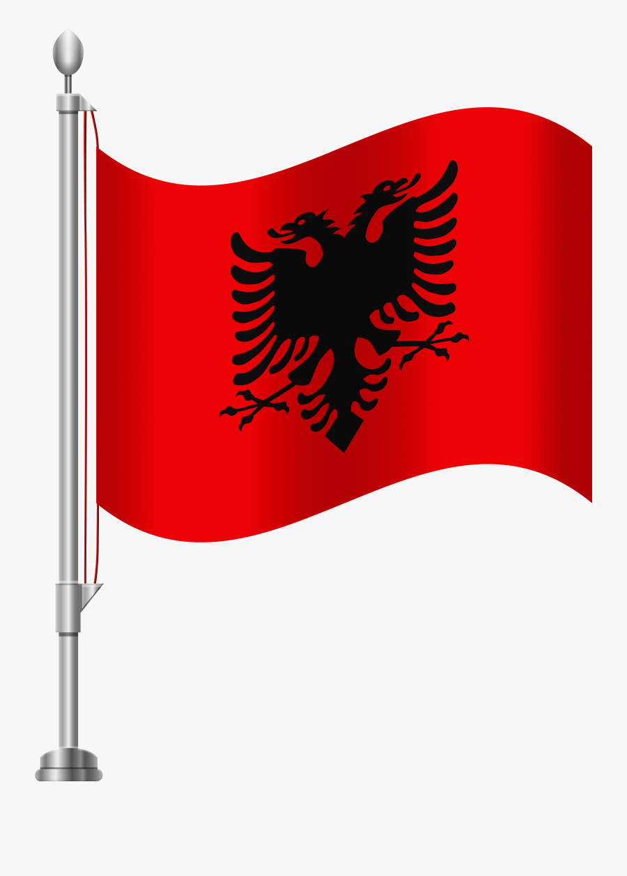 Albania Flag Png Clip, Transparent Clipart