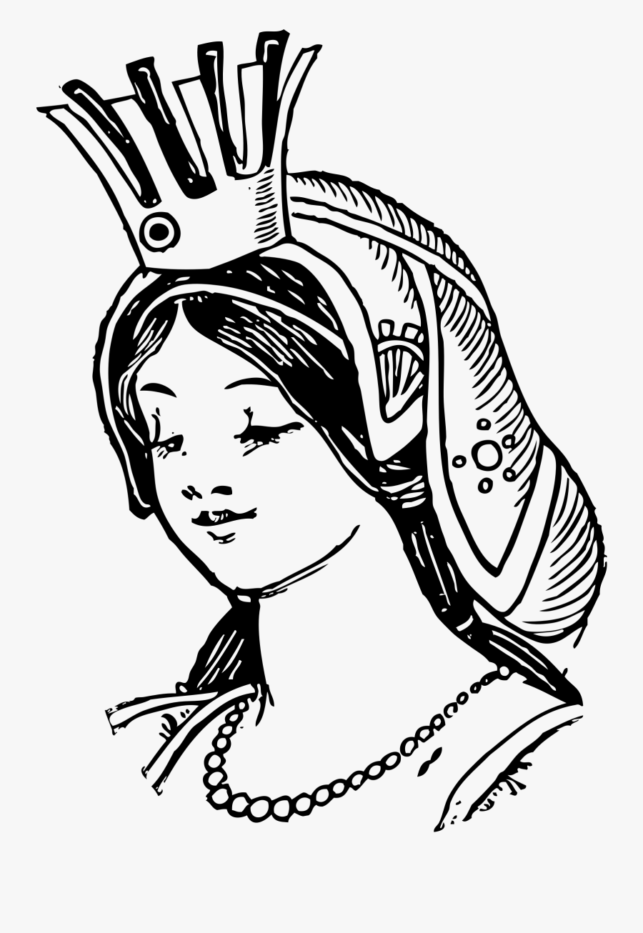 Glinda - Queen Clipart Black And White Png, Transparent Clipart