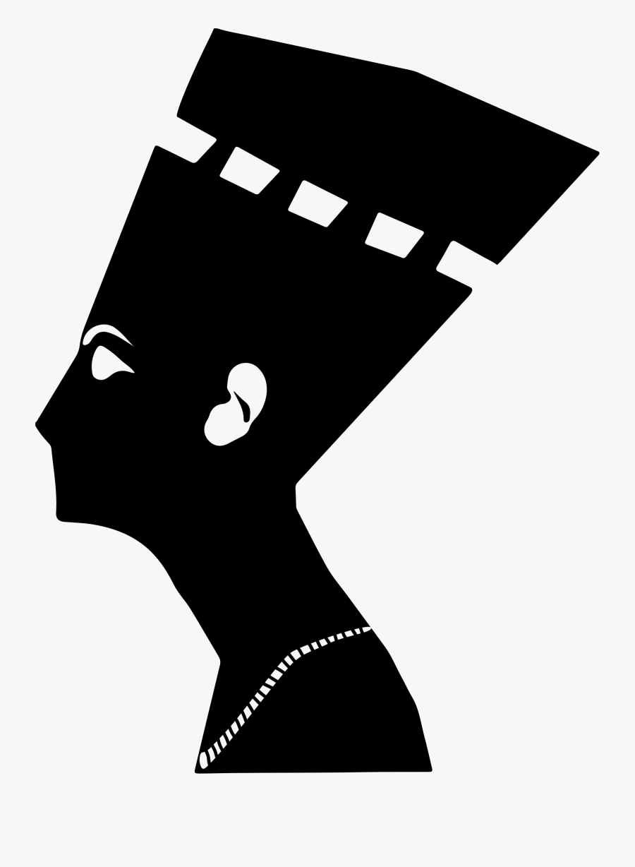 Queen Clipart Vector - Nefertiti Silhouette, Transparent Clipart