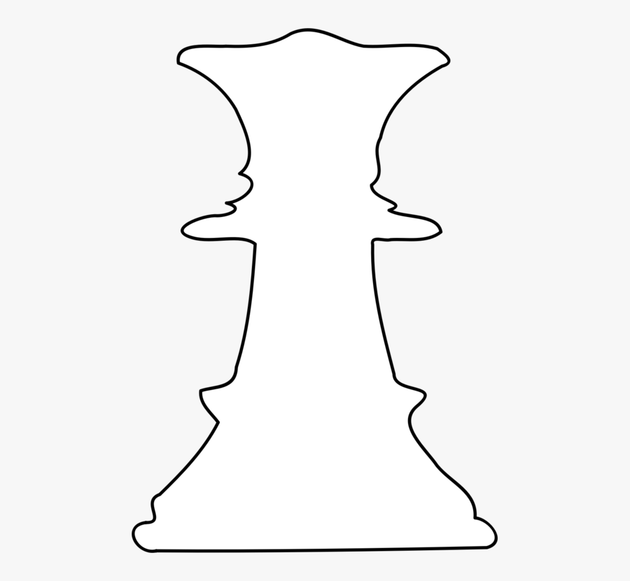 Chess Piece Queen Dark Chess Drawing Cc0 - Line Art, Transparent Clipart