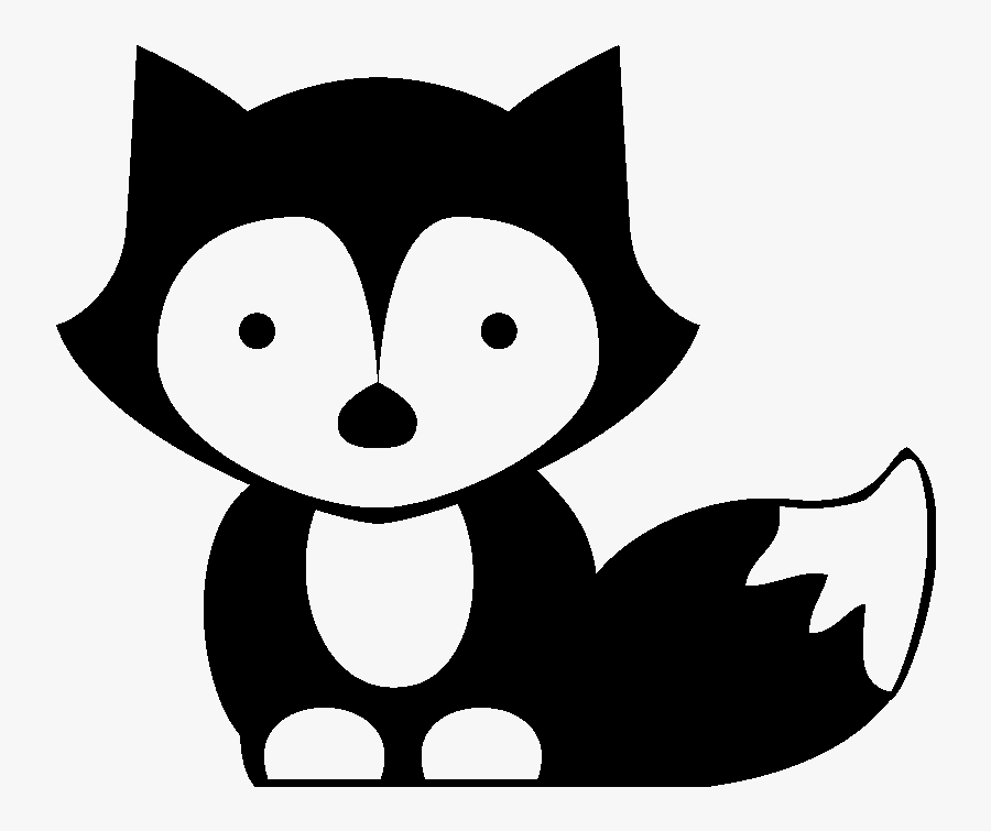 Peterbilt Clipart Black And White Svg - Baby Fox Clipart Black And White, Transparent Clipart
