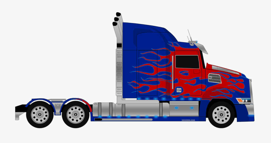 Peterbilt Drawing Optimus Prime, Picture - Optimus Prime Truck Png, Transparent Clipart