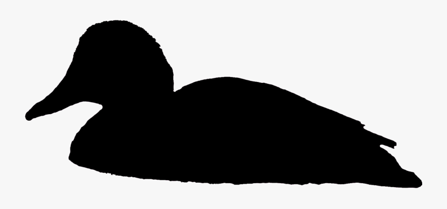 Swimming Duck Silhouette Png, Transparent Clipart