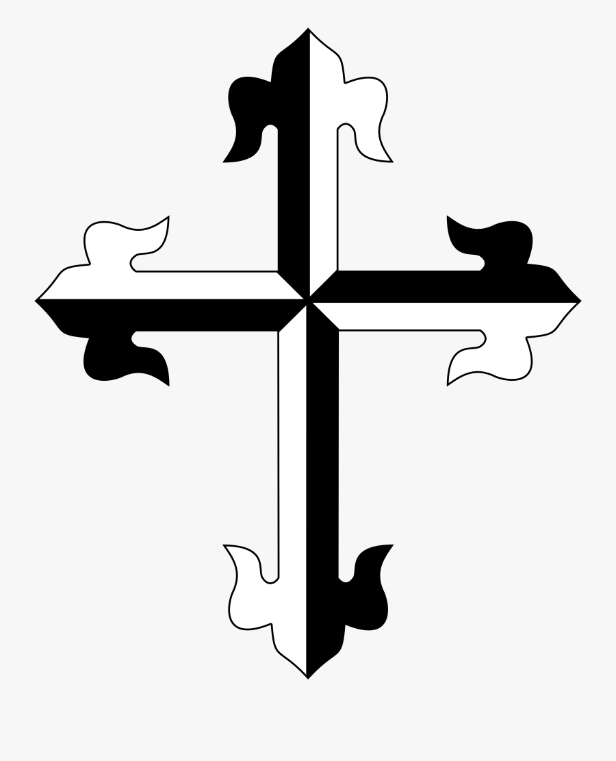 Transparent Cross Silhouette Png - St Pius V School Providence Logo, Transparent Clipart