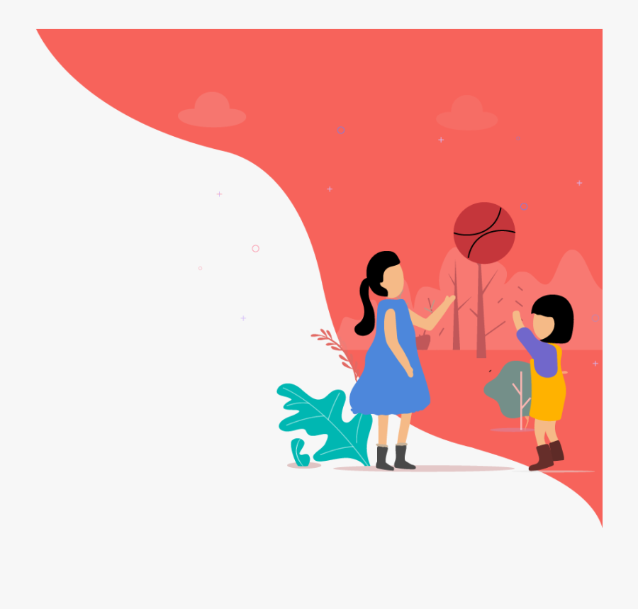 Kids Playing Illustration, Transparent Clipart