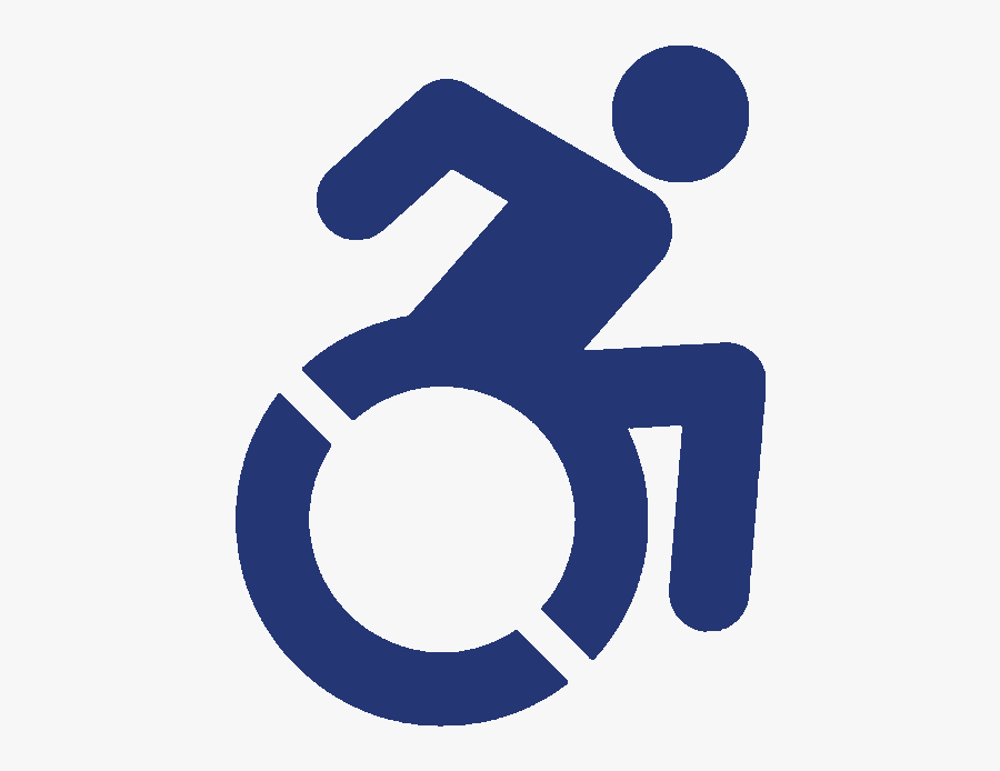 New Handicap Sign, Transparent Clipart