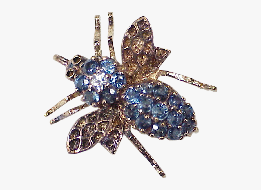 Clip Art Vintage Bee Pendant Pin - Membrane-winged Insect, Transparent Clipart