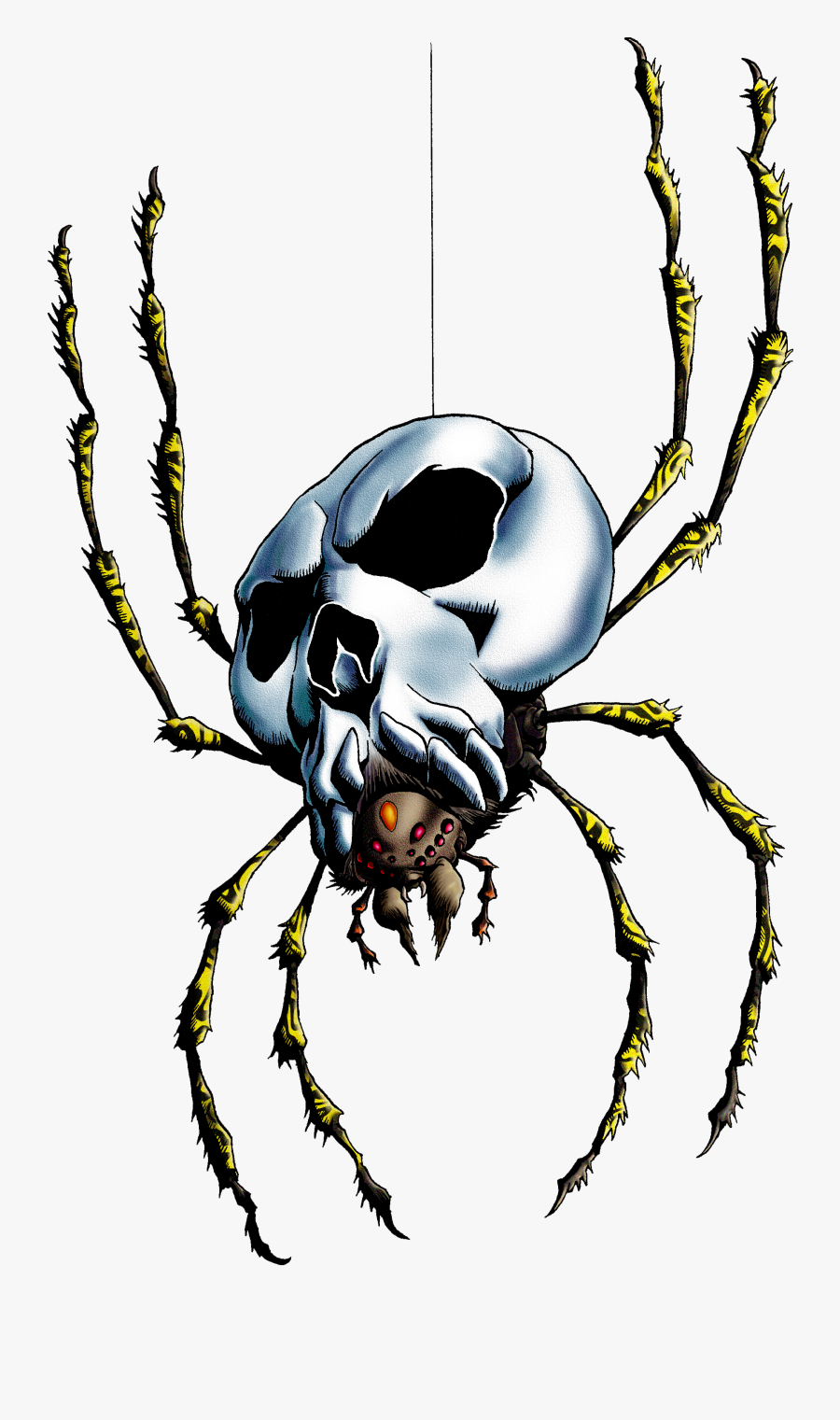 Spider With Skull Back - Zelda Ocarina Of Time 3d Skulltula, Transparent Clipart