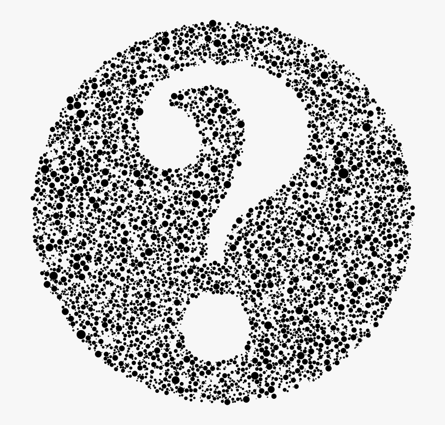 Question Mark Negative Space, Transparent Clipart
