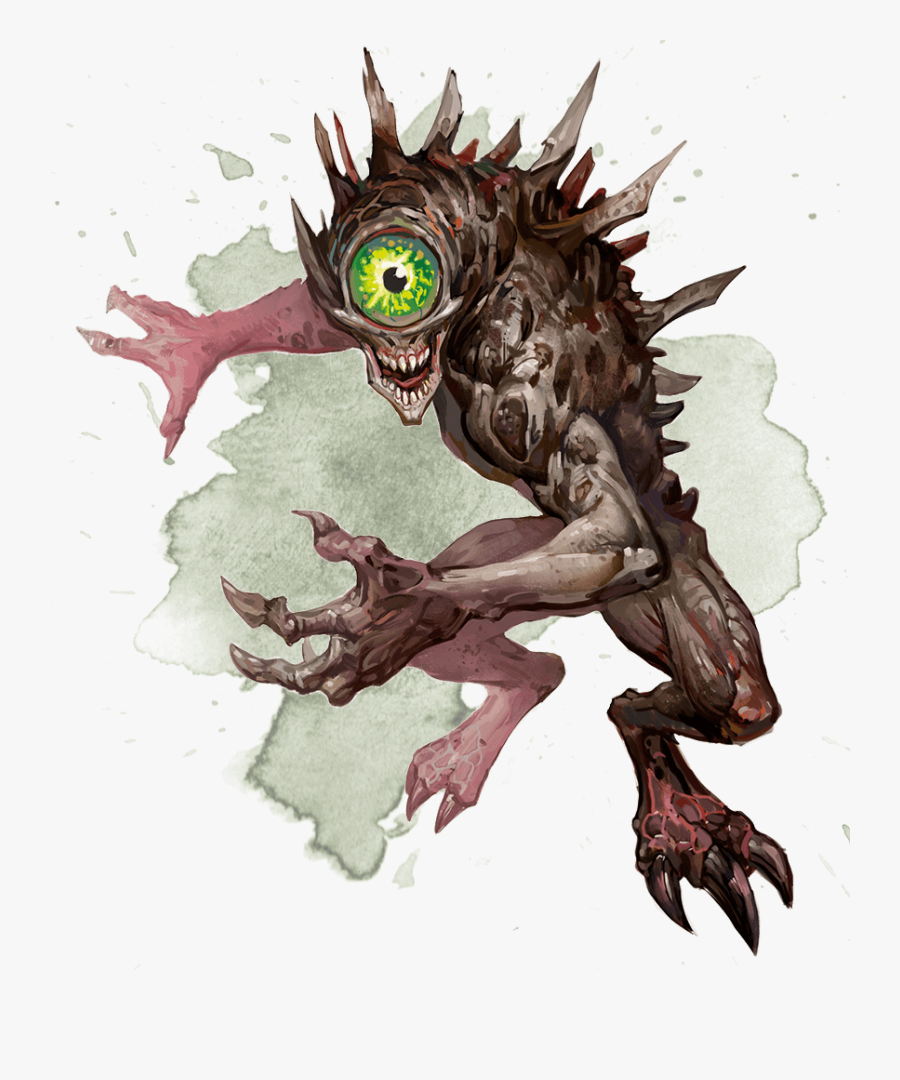 Transparent Tarantula Clipart - D&d Nothic, Transparent Clipart