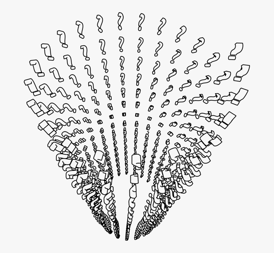 Line Art,plant,leaf - Line Of Question Mark, Transparent Clipart