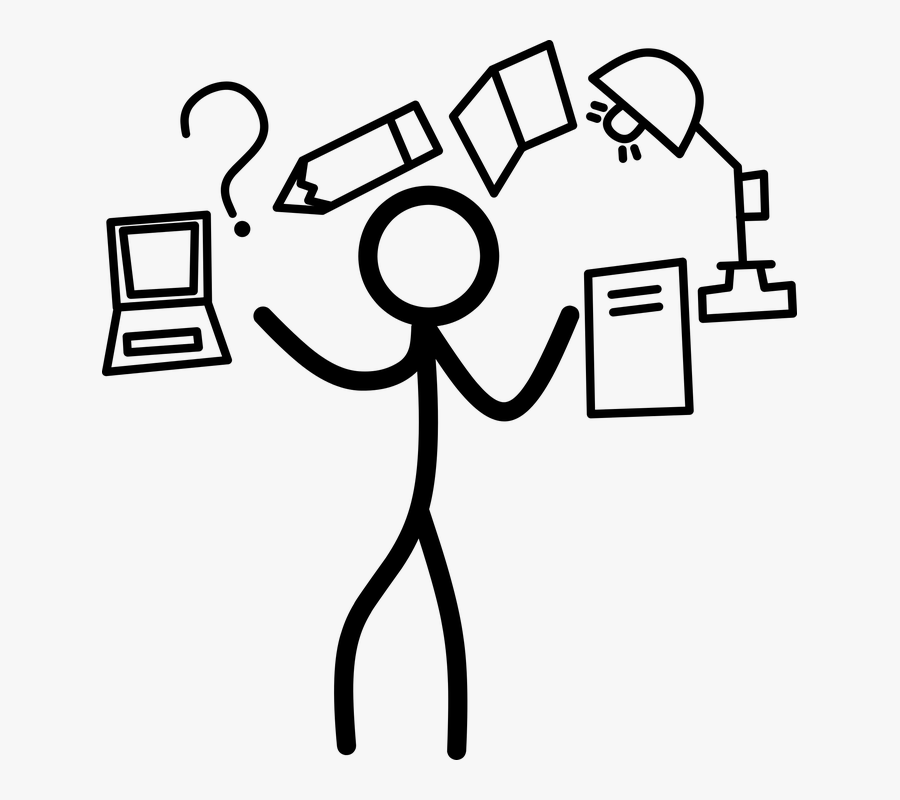 Stick Man Pencil Question Mark Book Paper Lamp - Stick Man Question Mark Png, Transparent Clipart