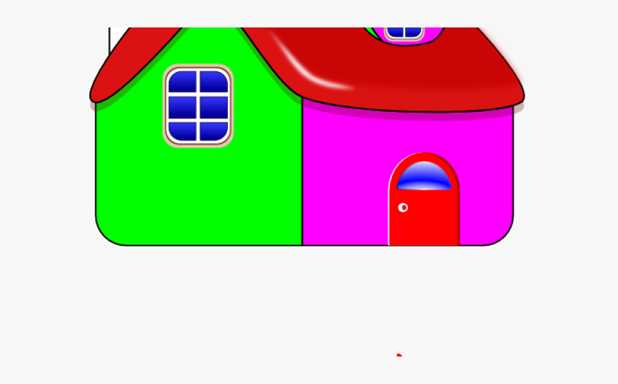 Hosue Clipart Colorful House - Rumah Kartun Warnah, Transparent Clipart