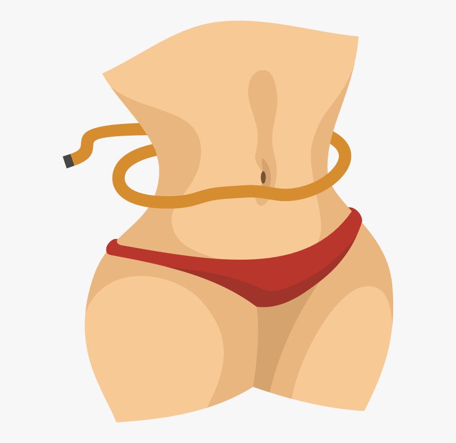 Thumb,peach,underpants - Small Waist Clipart, Transparent Clipart