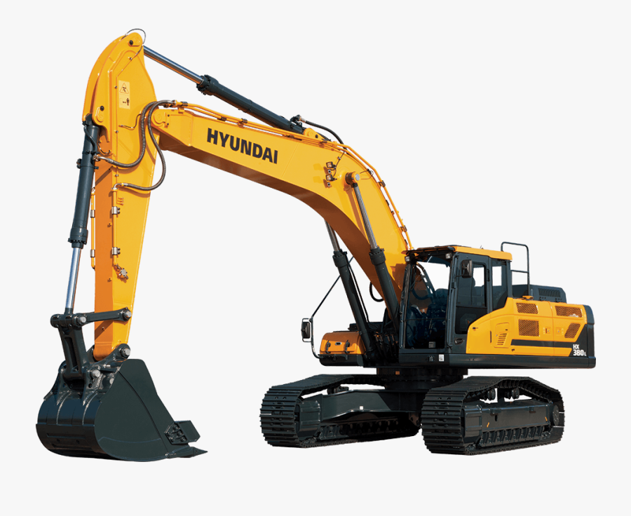 Hx380l - Hyundai Excavator Png, Transparent Clipart