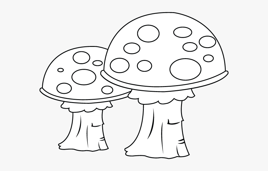 Fungi Clipart Black And White Clipartfest - Mushroom Image In Black And White Clipart, Transparent Clipart