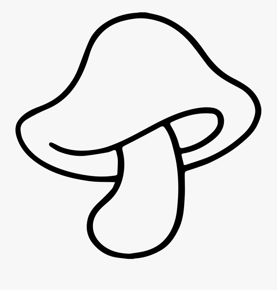 Mushroom Black And White Png - Mushroom Black And White Vector Png, Transparent Clipart