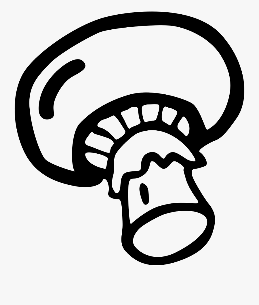 Mushroom Clipart Svg - Veg Food Vector Png, Transparent Clipart