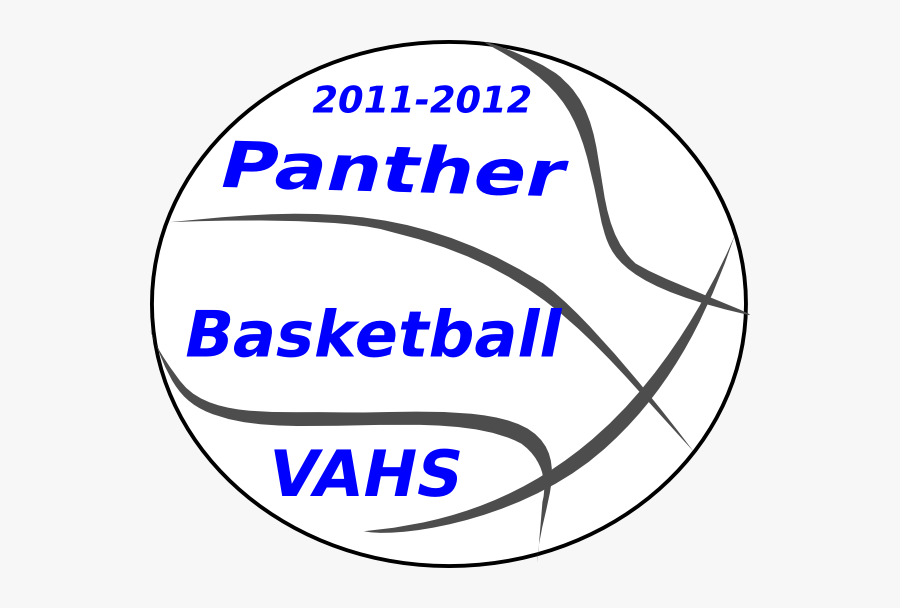 Black And White Basketball Outline, Transparent Clipart