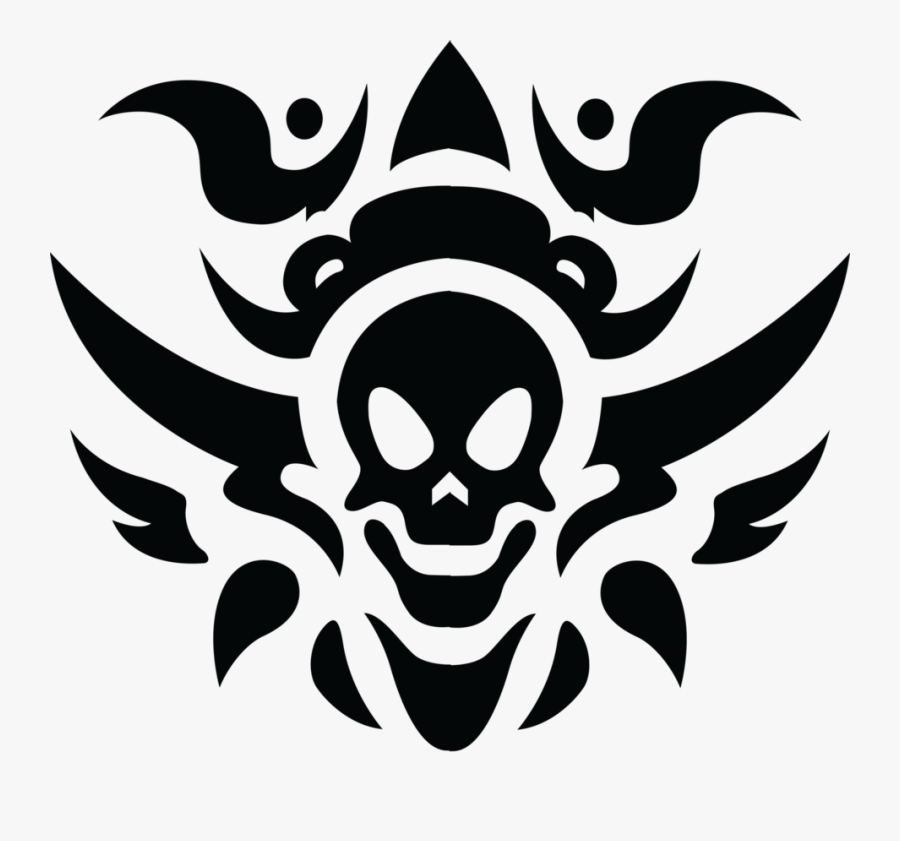 Skull Tattoo Isolated Stock - Tattoo Png Png, Transparent Clipart