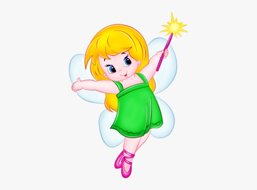 Cute Baby Fairies - Cartoon Fairy With Flower, Transparent Clipart