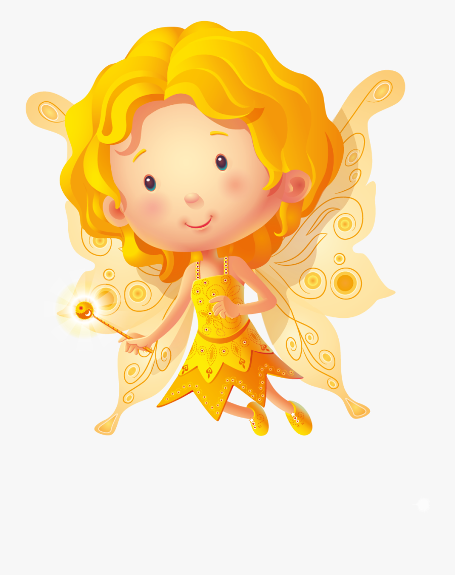 Fairy Yellow Png, Transparent Clipart