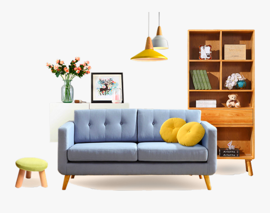 #ftestickers #background #furniture #sofa #livingroom - Furniture Home Bed Png, Transparent Clipart