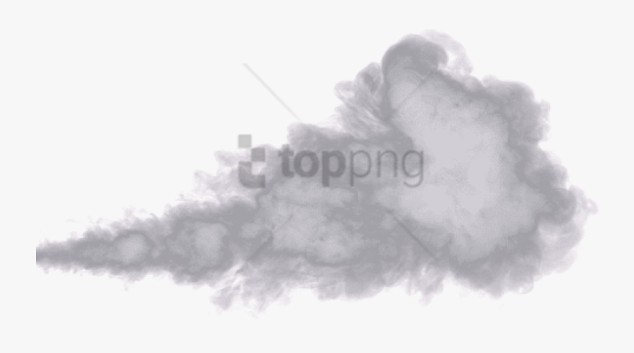 Dust Cloud Drawing - Transparent Background Smoke Clipart, Transparent Clipart