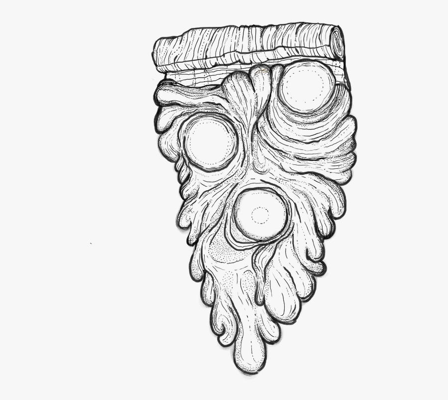 Grime Lineart - Dotwork Sketch, Transparent Clipart