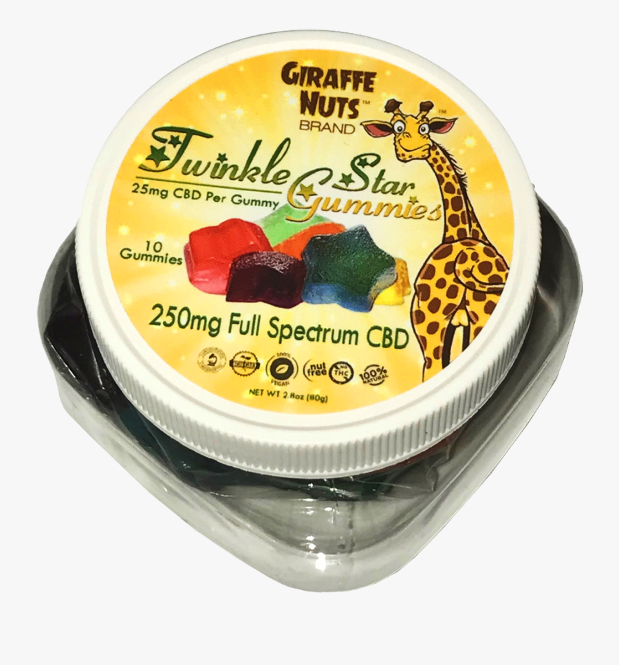 Twinkle Star Gummies , Png Download - Giraffe Nuts Cbd Twinkle Stars, Transparent Clipart