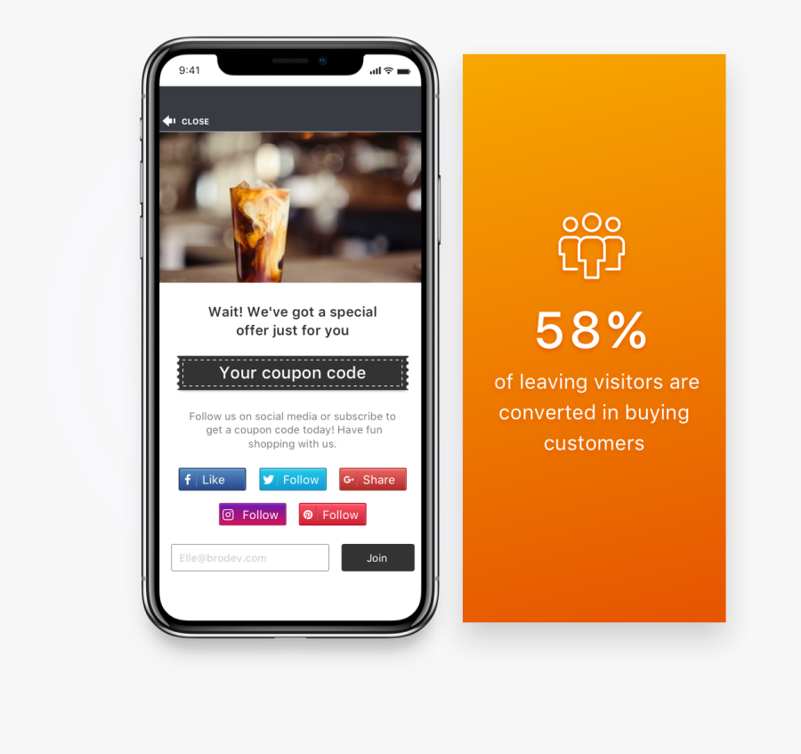 Subscribe Clipart Pop - Coupon Show Page Template Mobile App, Transparent Clipart