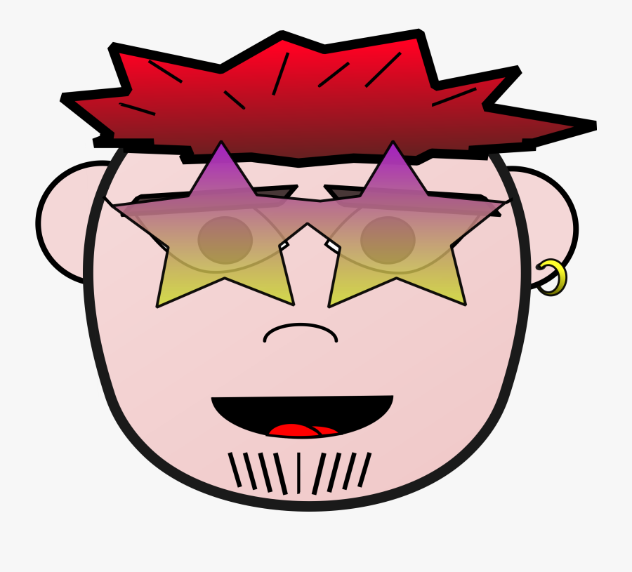 Pink,head,headgear - หัว คน การ์ตูน, Transparent Clipart