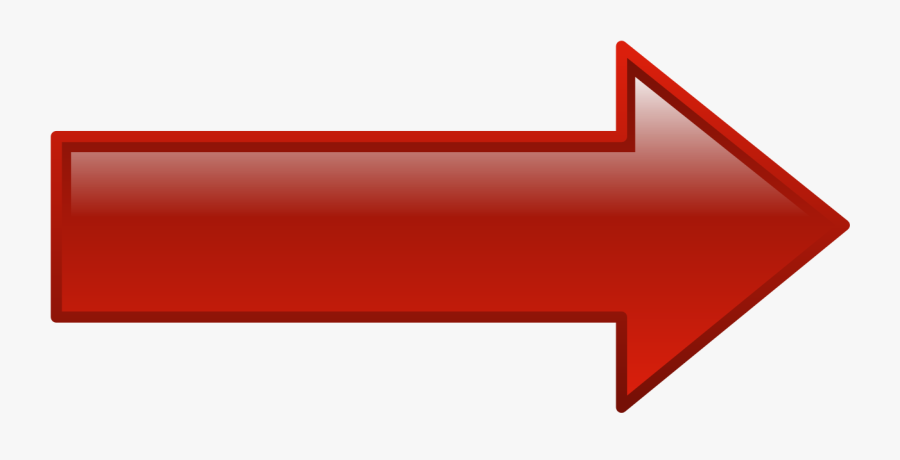Sv Fancy Arrow Left - Red Arrow Pointing To The Right, Transparent Clipart